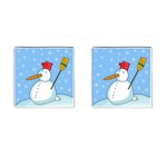 Snowman Cufflinks (Square)