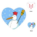 Snowman Playing Cards (Heart) 