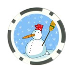 Snowman Poker Chip Card Guards