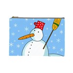 Snowman Cosmetic Bag (Large) 