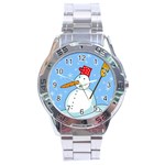 Snowman Stainless Steel Analogue Watch