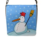 Snowman Flap Messenger Bag (L) 