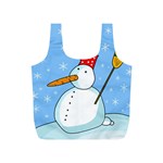 Snowman Full Print Recycle Bags (S) 