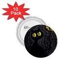 Black cat - Halloween 1.75  Buttons (10 pack)