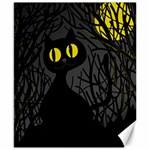 Black cat - Halloween Canvas 8  x 10 