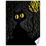 Black cat - Halloween Canvas 12  x 16  