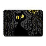 Black cat - Halloween Small Doormat 