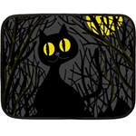 Black cat - Halloween Fleece Blanket (Mini)