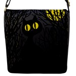 Black cat - Halloween Flap Messenger Bag (S)