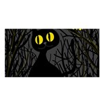 Black cat - Halloween Satin Shawl