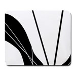 White and Black  Large Mousepads