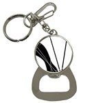 White and Black  Bottle Opener Key Chains