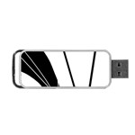 White and Black  Portable USB Flash (Two Sides)