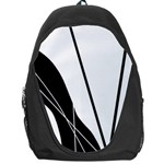 White and Black  Backpack Bag