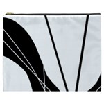 White and Black  Cosmetic Bag (XXXL) 