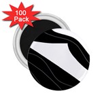 White and black decorative design 2.25  Magnets (100 pack) 