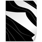 White and black decorative design Canvas 36  x 48  