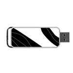 White and black decorative design Portable USB Flash (One Side)
