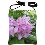 Purple Rhododendron Flower Shoulder Sling Bags
