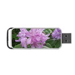 Purple Rhododendron Flower Portable USB Flash (Two Sides)