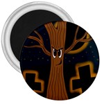 Halloween - Cemetery evil tree 3  Magnets