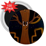Halloween - Cemetery evil tree 3  Magnets (100 pack)