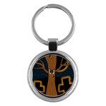 Halloween - Cemetery evil tree Key Chains (Round) 