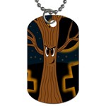 Halloween - Cemetery evil tree Dog Tag (One Side)