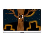 Halloween - Cemetery evil tree Business Card Holders