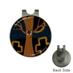 Halloween - Cemetery evil tree Hat Clips with Golf Markers