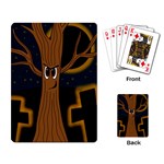 Halloween - Cemetery evil tree Playing Card