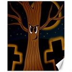 Halloween - Cemetery evil tree Canvas 16  x 20  