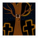 Halloween - Cemetery evil tree Medium Glasses Cloth