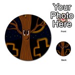 Halloween - Cemetery evil tree Multi-purpose Cards (Round) 