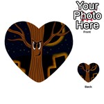 Halloween - Cemetery evil tree Multi-purpose Cards (Heart) 