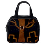 Halloween - Cemetery evil tree Classic Handbags (One Side)