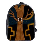Halloween - Cemetery evil tree School Bags(Large) 