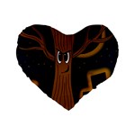 Halloween - Cemetery evil tree Standard 16  Premium Heart Shape Cushions