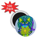 Peacock Tabby 1.75  Magnet (100 pack) 