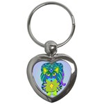 Peacock Tabby Key Chains (Heart) 