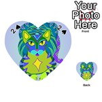 Peacock Tabby Playing Cards 54 (Heart) 