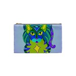Peacock Tabby Cosmetic Bag (Small) 