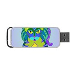 Peacock Tabby Portable USB Flash (One Side)