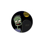 Halloween zombie on the cemetery Golf Ball Marker