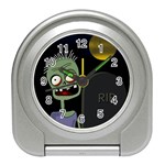 Halloween zombie on the cemetery Travel Alarm Clocks