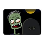Halloween zombie on the cemetery Small Doormat 