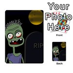 Halloween zombie on the cemetery Multi-purpose Cards (Rectangle) 