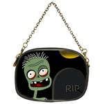 Halloween zombie on the cemetery Chain Purses (One Side) 