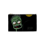Halloween zombie on the cemetery Cosmetic Bag (Small) 