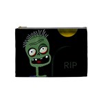 Halloween zombie on the cemetery Cosmetic Bag (Medium) 